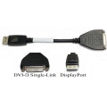 Adaptor cablu video DisplayPort to DVI-D, nou Adaptor cablu video DisplayPort to DVI-D, nou
