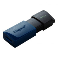 Memorie USB 3.2 Kingston 64 GB, Negru/Albastru, DTXM/64GB Memorie USB 3.2 Kingston 64 GB, Negru/Albastru, DTXM/64GB