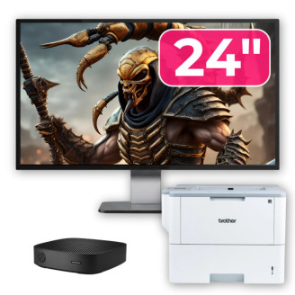 Pachet PC Second Hand HP T430 Thin Client, Intel Celeron N4000 1.10-2.60GHz, 2GB DDR4, 16GB SSD + Monitor 24" & Imprimanta Brother HL-L6300DW Pachet PC Second Hand HP T430 Thin Client, Intel Celeron N4000 1.10-2.60GHz, 2GB DDR4, 16GB SSD + Monitor 24" & Imprimanta Brother HL-L6300DW