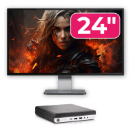 Pachet Calculator Second Hand HP EliteDesk 800 G5 Mini PC, Intel Core i5-9500T 2.20 - 3.70GHz, 8GB DDR4, 256GB SSD + Monitor 24" Pachet Calculator Second Hand HP EliteDesk 800 G5 Mini PC, Intel Core i5-9500T 2.20 - 3.70GHz, 8GB DDR4, 256GB SSD + Monitor 24"