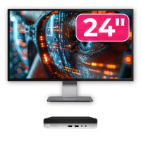 Pachet Calculator Second Hand HP ProDesk 400 G4 Mini PC, Intel Core i5-8500T 2.10 - 3.50GHz, 8GB DDR4, 256GB SSD + Monitor 24" Pachet Calculator Second Hand HP ProDesk 400 G4 Mini PC, Intel Core i5-8500T 2.10 - 3.50GHz, 8GB DDR4, 256GB SSD + Monitor 24"