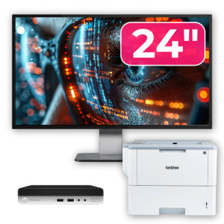 Pachet Calculator Second Hand HP ProDesk 400 G4 Mini PC, Intel Core i5-8500T 2.10 - 3.50GHz, 8GB DDR4, 256GB SSD + Monitor 24" & Imprimanta Brother HL-L6300DW Pachet Calculator Second Hand HP ProDesk 400 G4 Mini PC, Intel Core i5-8500T 2.10 - 3.50GHz, 8GB DDR4, 256GB SSD + Monitor 24" & Imprimanta Brother HL-L6300DW