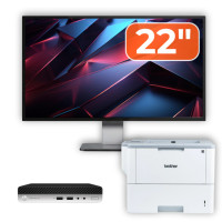 Pachet Calculator Second Hand HP ProDesk 400 G4 Mini PC, Intel Core i5-8500T 2.10 - 3.50GHz, 8GB DDR4, 256GB SSD + Monitor 22" & Imprimanta Brother HL-L6300DW Pachet Calculator Second Hand HP ProDesk 400 G4 Mini PC, Intel Core i5-8500T 2.10 - 3.50GHz, 8GB DDR4, 256GB SSD + Monitor 22" & Imprimanta Brother HL-L6300DW