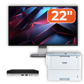 Pachet Calculator Second Hand HP ProDesk 400 G4 Mini PC, Intel Core i5-8500T 2.10 - 3.50GHz, 8GB DDR4, 256GB SSD + Monitor 22" & Imprimanta Brother HL-L6300DW Pachet Calculator Second Hand HP ProDesk 400 G4 Mini PC, Intel Core i5-8500T 2.10 - 3.50GHz, 8GB DDR4, 256GB SSD + Monitor 22" & Imprimanta Brother HL-L6300DW