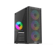 Carcasa Gaming OptimX Prime, ATX, 4x RGB Fan, Design Premium Middle Tower, Fara sursa Carcasa Gaming OptimX Prime, ATX, 4x RGB Fan, Design Premium Middle Tower, Fara sursa