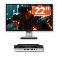 Pachet Calculator Second Hand HP ProDesk 400 G5 Mini PC, Intel Core i5-9500T 2.20 - 3.70GHz, 8GB DDR4, 256GB M.2 SSD + Monitor 22" Pachet Calculator Second Hand HP ProDesk 400 G5 Mini PC, Intel Core i5-9500T 2.20 - 3.70GHz, 8GB DDR4, 256GB M.2 SSD + Monitor 22"