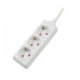 Prelungitor Spacer, Schuko x 3, conectare prin Schuko (T), cablu 1.5 m, 16 A, protectie copii, alb Prelungitor Spacer, Schuko x 3, conectare prin Schuko (T), cablu 1.5 m, 16 A, protectie copii, alb
