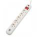 Prelungitor Spacer PP-5-18-USB, USB 2.1 Quick Charge x 2, Schuko x 5, cablu 1.8m, 16A, protectie copii, protectie supratensiune, alb Prelungitor Spacer PP-5-18-USB, USB 2.1 Quick Charge x 2, Schuko x 5, cablu 1.8m, 16A, protectie copii, protectie supratensiune, alb