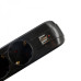 Prelungitor Spacer PP-5-18B-USB, USB 2.1 Quick Charge x 2, Schuko x 5, cablu 1.8m, 16A, protectie copii, protectie supratensiune, negru Prelungitor Spacer PP-5-18B-USB, USB 2.1 Quick Charge x 2, Schuko x 5, cablu 1.8m, 16A, protectie copii, protectie supratensiune, negru
