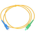 Cablu fibra optica ACT, SCA/SC SM 2.0mm LSZH Galben 6M