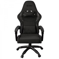 Scaun Gaming FURY SHINAI S4, Piele Ecologică + Fabric, Reglabil pe Înălțime, Spătar 180°, 130 kg, Piston Gaz Clasa 4, Negru