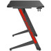 Birou Gaming Serioux Razor cu LED RGB, 120x60x75cm, blat 120x60x1.5cm, MDF și melamină, plastic, oțel, negru mat și roșu mat Birou Gaming Serioux Razor cu LED RGB, 120x60x75cm, blat 120x60x1.5cm, MDF și melamină, plastic, oțel, negru mat și roșu mat