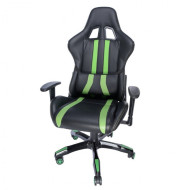 Scaun Gaming SPACER SPCH-TRINITY-GRN, Imitație Piele + Material Textil, Reglabil pe Înălțime, Spătar 135°, Brațe Ajustabile, 120 kg, Negru/Verde Scaun Gaming SPACER SPCH-TRINITY-GRN, Imitație Piele + Material Textil, Reglabil pe Înălțime, Spătar 135°, Brațe Ajustabile, 120 kg, Negru/Verde