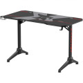 Birou Gaming Serioux Catalyst, 120x60x75cm, blat 1.8cm, MDF și oțel, negru mat / roșu mat, mouse pad, suport cana, suport casti Birou Gaming Serioux Catalyst, 120x60x75cm, blat 1.8cm, MDF și oțel, negru mat / roșu mat, mouse pad, suport cana, suport casti