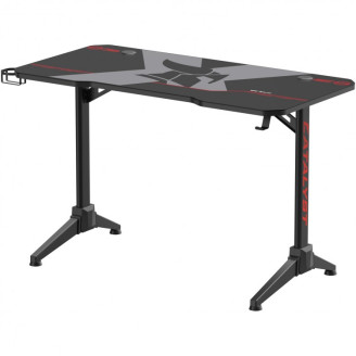 Birou Gaming Serioux Catalyst, 120x60x75cm, blat 1.8cm, MDF și oțel, negru mat / roșu mat, mouse pad, suport cana, suport casti Birou Gaming Serioux Catalyst, 120x60x75cm, blat 1.8cm, MDF și oțel, negru mat / roșu mat, mouse pad, suport cana, suport casti