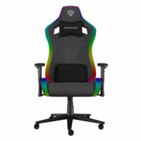 Scaun Gaming Genesis TRIT 660 RGB, Textil, Reglabil pe Înălțime, Spătar 135°, Cotiere 2D, Piston Gaz Clasa 4, 150 kg, Gri Scaun Gaming Genesis TRIT 660 RGB, Textil, Reglabil pe Înălțime, Spătar 135°, Cotiere 2D, Piston Gaz Clasa 4, 150 kg, Gri