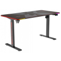 Birou Gaming Serioux Carbon Pro cu iluminare LED RGB, înălțime reglabilă electric, 140x70x73-121cm, 100–240V, metal, Wire Management, negru Birou Gaming Serioux Carbon Pro cu iluminare LED RGB, înălțime reglabilă electric, 140x70x73-121cm, 100–240V, metal, Wire Management, negru