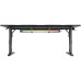 Birou Gaming Genesis Holm Modular 180, 180x75cm, înălțime reglabilă 70-90cm, iluminare LED RGB, MDF si otel, negru Birou Gaming Genesis Holm Modular 180, 180x75cm, înălțime reglabilă 70-90cm, iluminare LED RGB, MDF si otel, negru