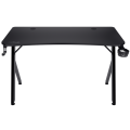 Birou Gaming Trust GXT 700 Omnius, 120x60x74cm, cadru din oțel, suporturi pentru accesoriil, negru Birou Gaming Trust GXT 700 Omnius, 120x60x74cm, cadru din oțel, suporturi pentru accesoriil, negru