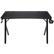 Birou Gaming Trust GXT 700 Omnius, 120x60x74cm, cadru din oțel, suporturi pentru accesoriil, negru Birou Gaming Trust GXT 700 Omnius, 120x60x74cm, cadru din oțel, suporturi pentru accesoriil, negru