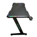 Birou Gaming SPACER SPGD-RGB-140-01, 140x60x73cm, iluminare RGB, blat MDF, cadru otel, suport casti, suport pahar, negru Birou Gaming SPACER SPGD-RGB-140-01, 140x60x73cm, iluminare RGB, blat MDF, cadru otel, suport casti, suport pahar, negru