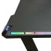 Birou Gaming SPACER SPGD-RGB-140-01, 140x60x73cm, iluminare RGB, blat MDF, cadru otel, suport casti, suport pahar, negru Birou Gaming SPACER SPGD-RGB-140-01, 140x60x73cm, iluminare RGB, blat MDF, cadru otel, suport casti, suport pahar, negru
