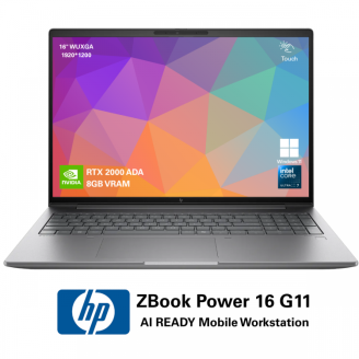 Laptop Refurbished HP ZBook Power 16 G11 Mobile AI Workstation, Intel Core Ultra 7 165H, 32GB DDR5, 512GB SSD, NVIDIA RTX 2000 8GB, 16” WUXGA (1920×1200) Touchscreen, Webcam, Win11 Pro Laptop Refurbished HP ZBook Power 16 G11 Mobile AI Workstation, Intel Core Ultra 7 165H, 32GB DDR5, 512GB SSD, NVIDIA RTX 2000 8GB, 16” WUXGA (1920×1200) Touchscreen, Webcam, Win11 Pro