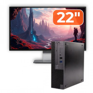 Pachet Calculator Second Hand DELL OptiPlex 3070 SFF, Intel Core i5-9400 2.90-4.10GHz, 8GB DDR4, 256GB SSD + Monitor 22"