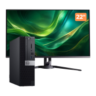 Pachet Calculator Second Hand DELL OptiPlex 5070 SFF, Intel Core i5-9400 2.90-4.10GHz, 16GB DDR4, 256GB SSD + Monitor 22"