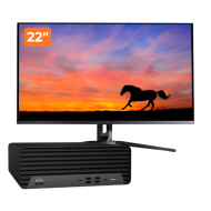 Pachet PC Second Hand HP EliteDesk 800 G6 SFF, Intel Core i5-10500 3.10-4.50GHz, 8GB DDR4, 256GB NVMe SSD + Monitor 22" Pachet PC Second Hand HP EliteDesk 800 G6 SFF, Intel Core i5-10500 3.10-4.50GHz, 8GB DDR4, 256GB NVMe SSD + Monitor 22"